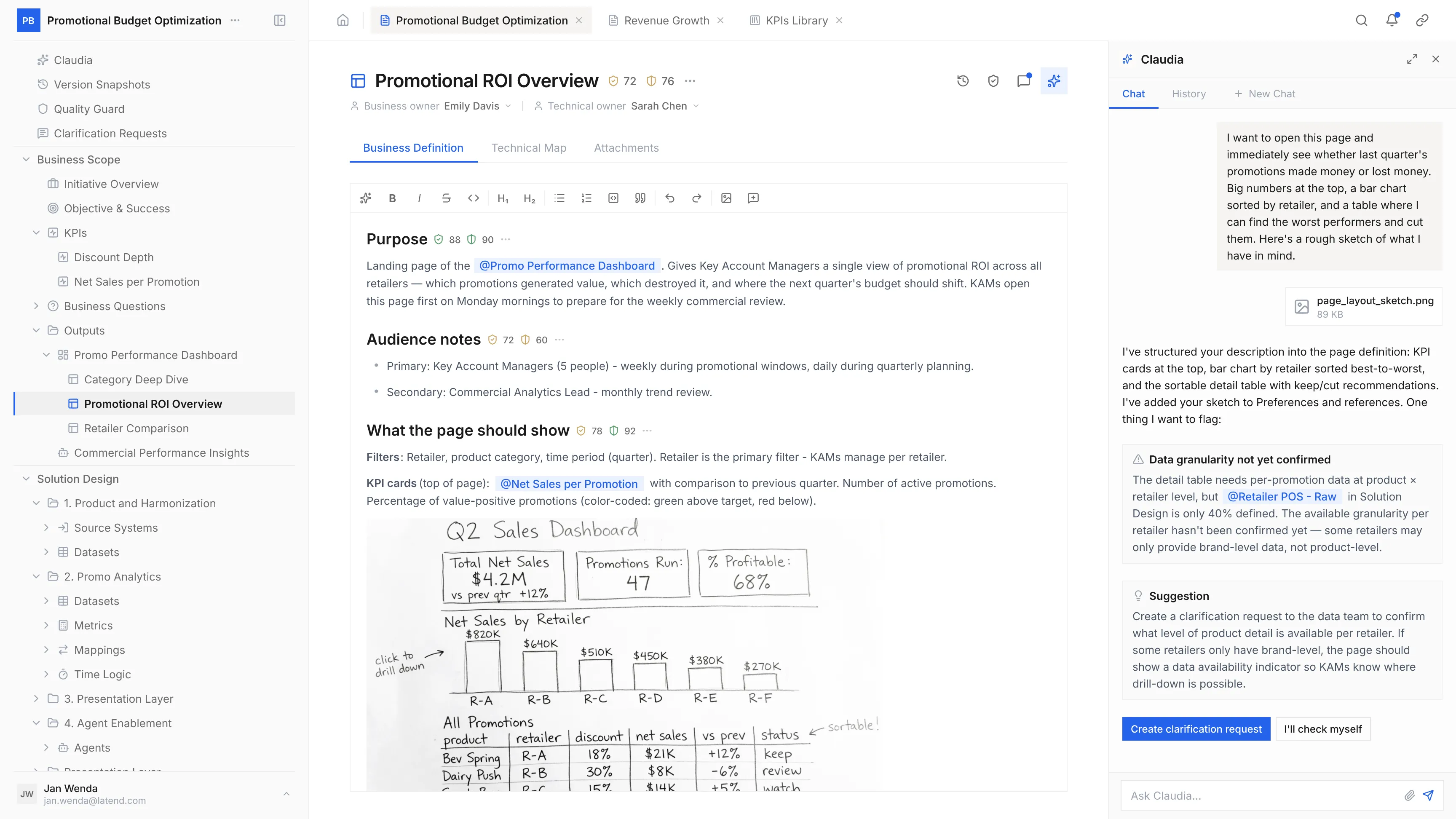Decision Formula application — comparing definition versions